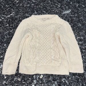 H&M Cream Cable Knit Turtleneck Sweater